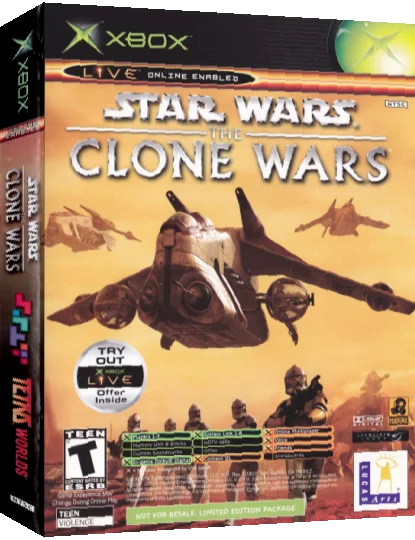 Star Wars - The Clone Wars & Tetris Worlds — box-3D (US)