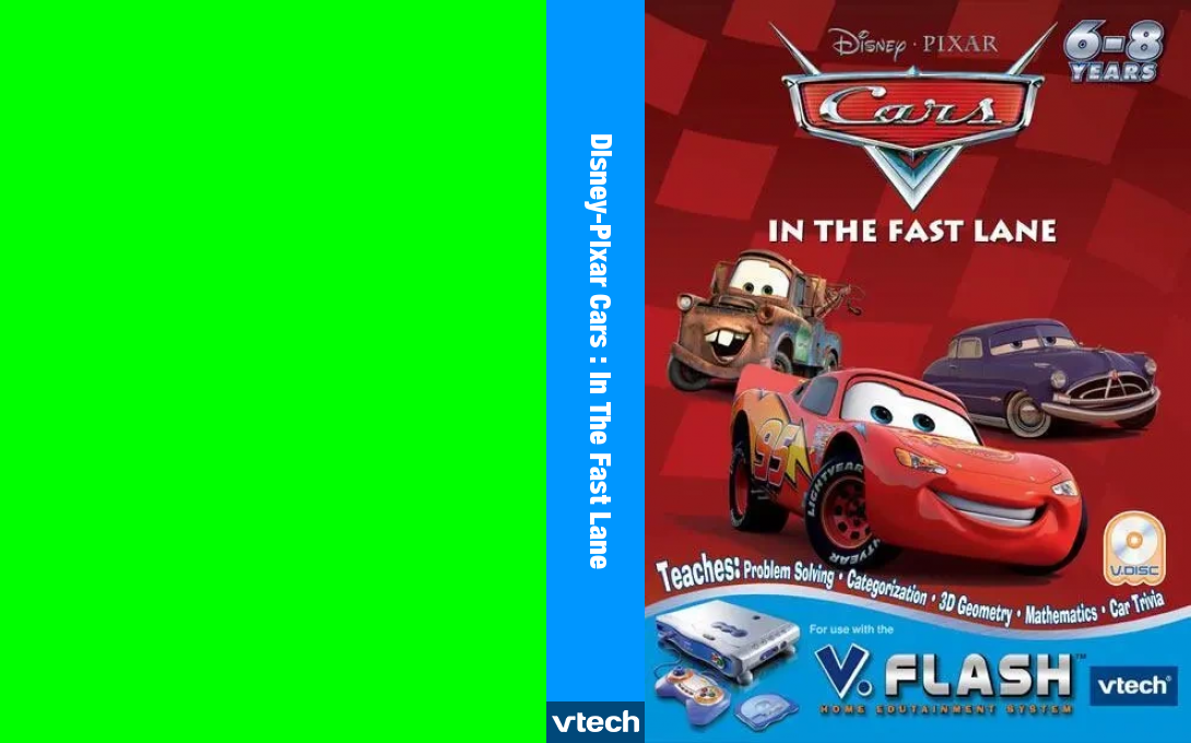 Disney-Pixar Cars - In The Fast Lane — box-texture (US)