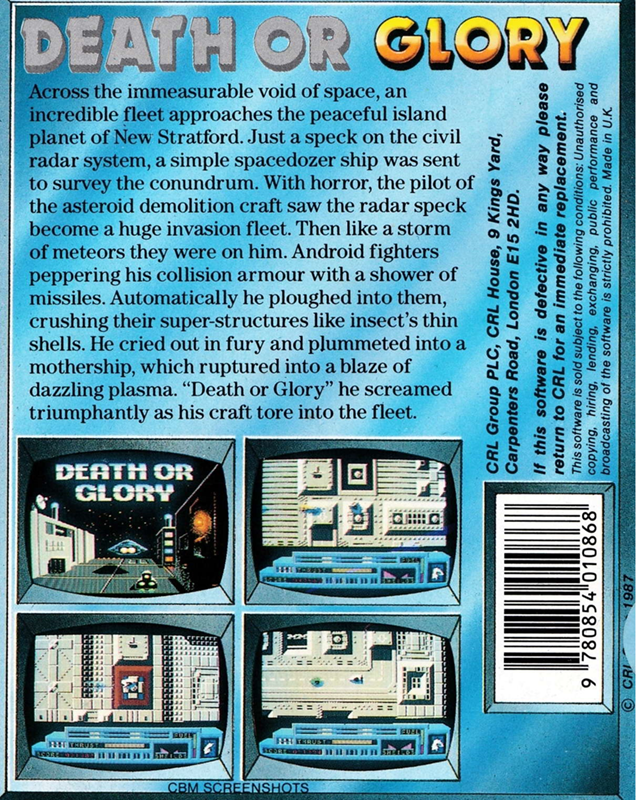 Death Or Glory — box-2D-back (EU)
