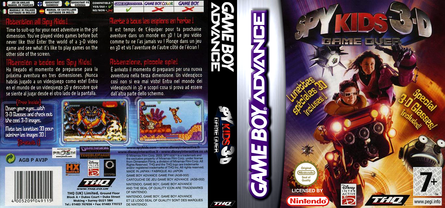 Spy Kids 3-d - Game Over — box-texture (EU)
