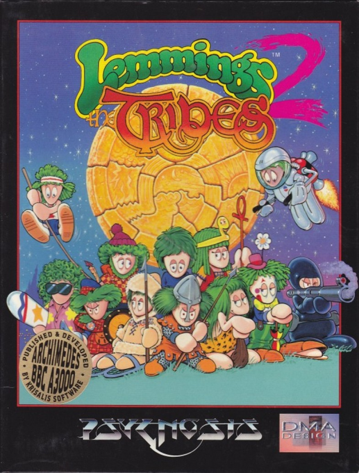 Lemmings 2: The Tribes box art