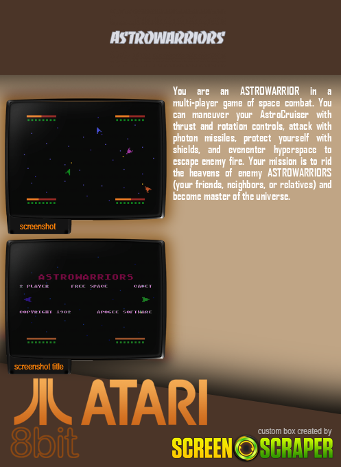 Astrowarriors — box-2D-back (SS)
