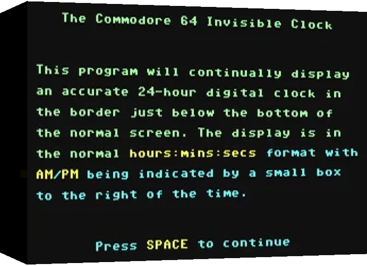 Invisible Clock — box-3D (WOR)