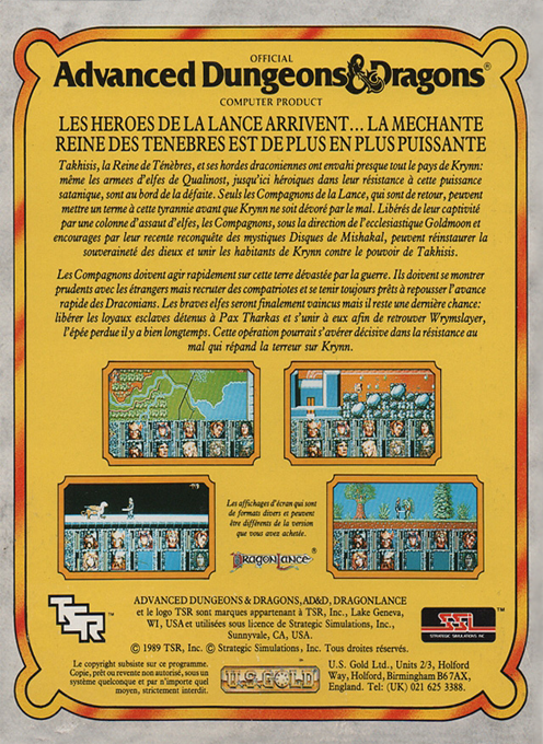 Dragons Of Flame — box-2D-back (FR)