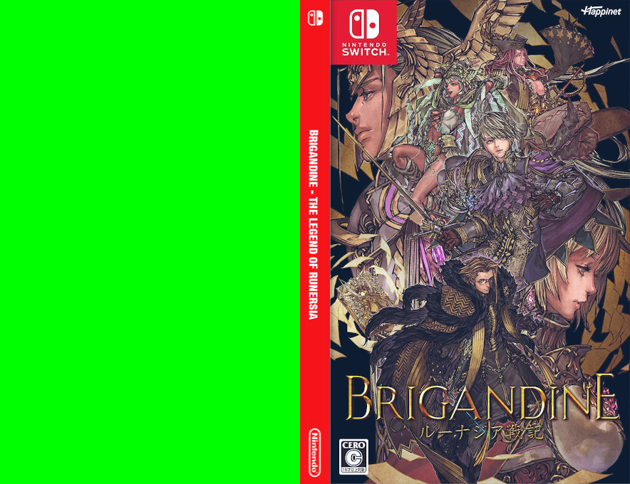 Brigandine - The Legend of Runersia — box-texture (JP)