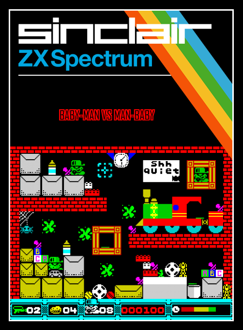 Baby-man Vs Man-baby ZX box art