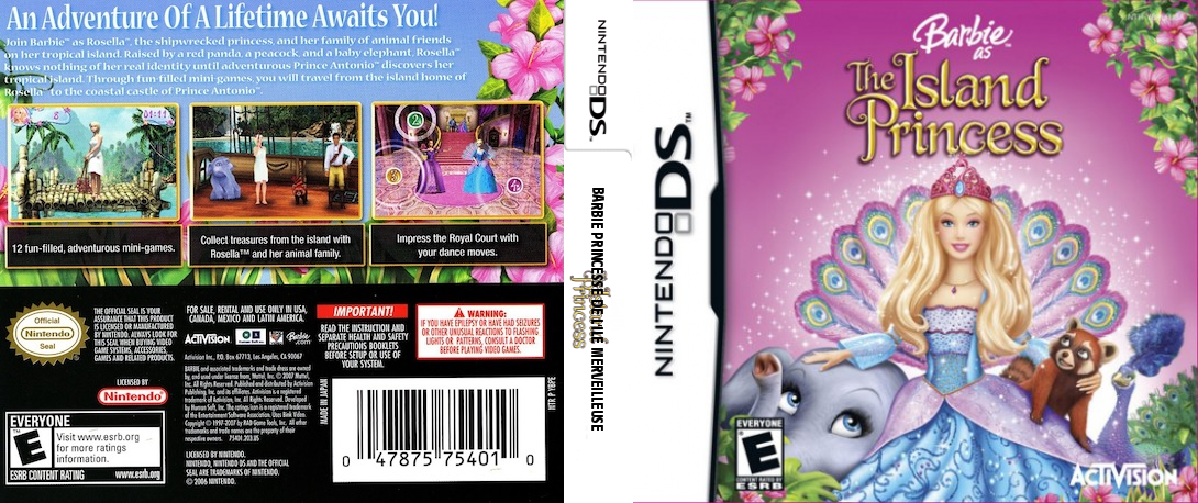 Barbie as the Island Princess — box-texture (US)