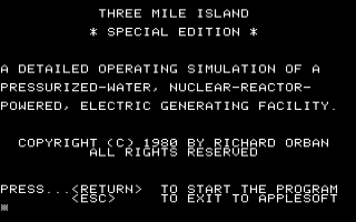 Three Mile Island Special Version — sstitle (WOR)
