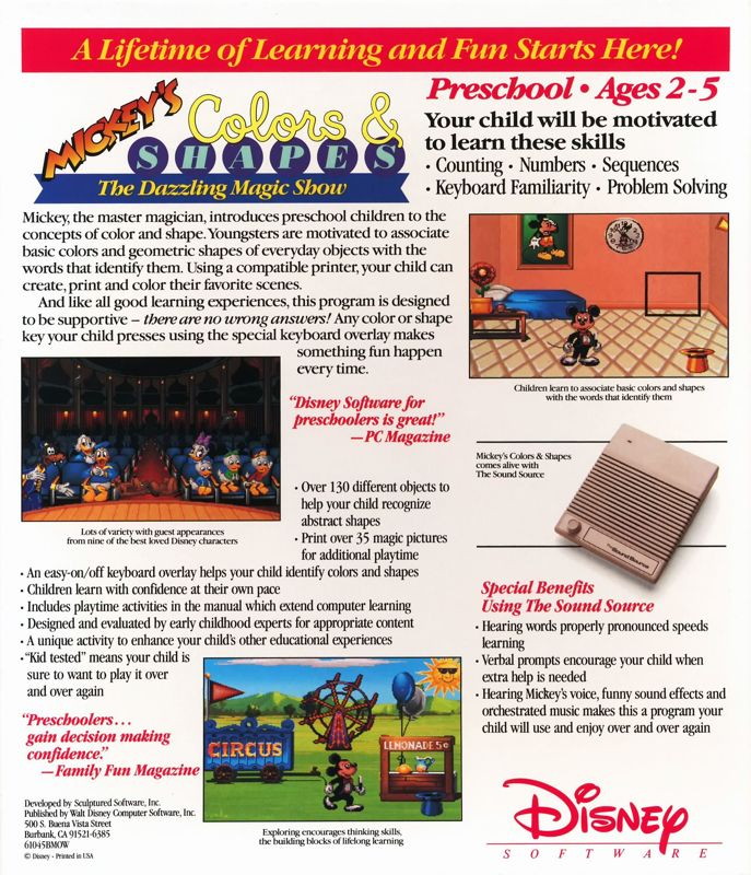 Mickey's Colors And Shapes — box-2D-back (US)