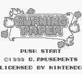 Burning Paper — sstitle (WOR)