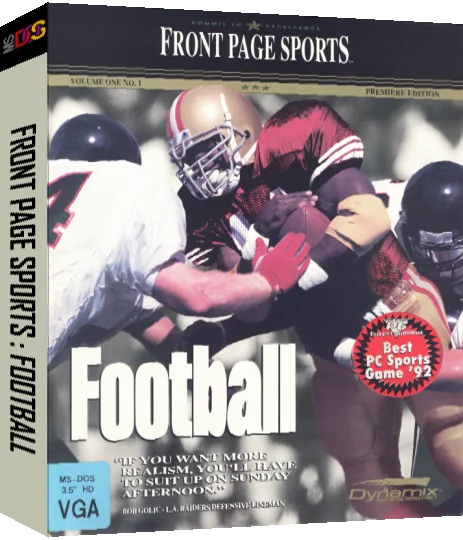 Front Page Sports - Football — box-3D (US)