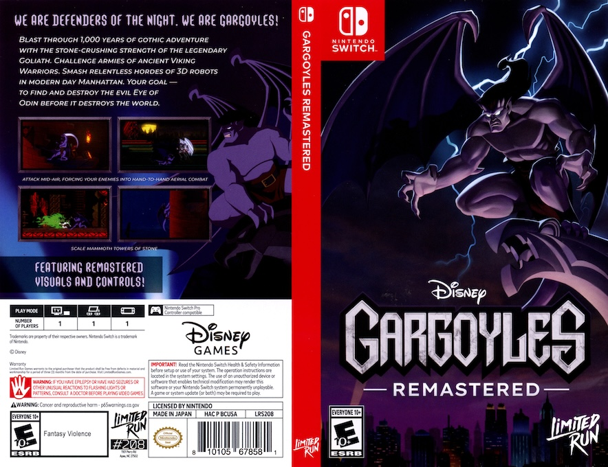 Gargoyles Remastered — box-texture (US)