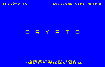 Crypto — sstitle (WOR)