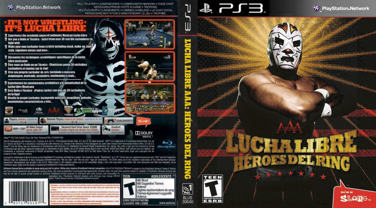 Lucha Libre AAA - Heroes del Ring — box-texture (US)