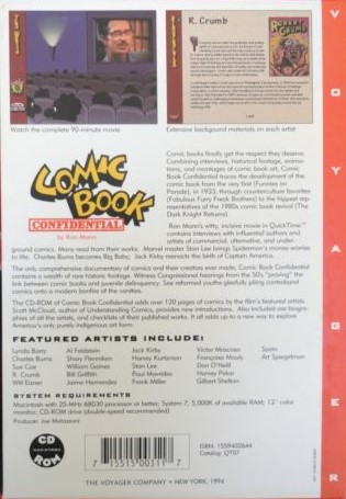 Comic Book Confidential — box-2D-back (US)