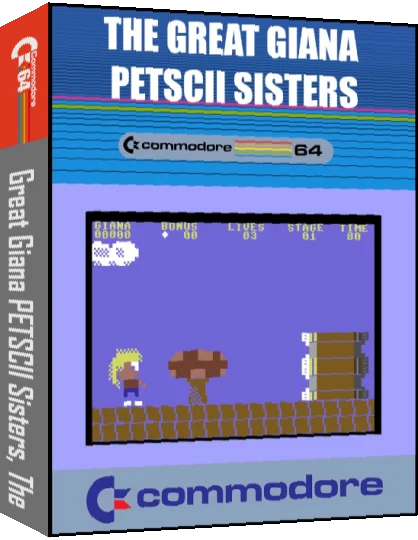 Great Giana PETSCII Sisters, The — box-3D (CUS)