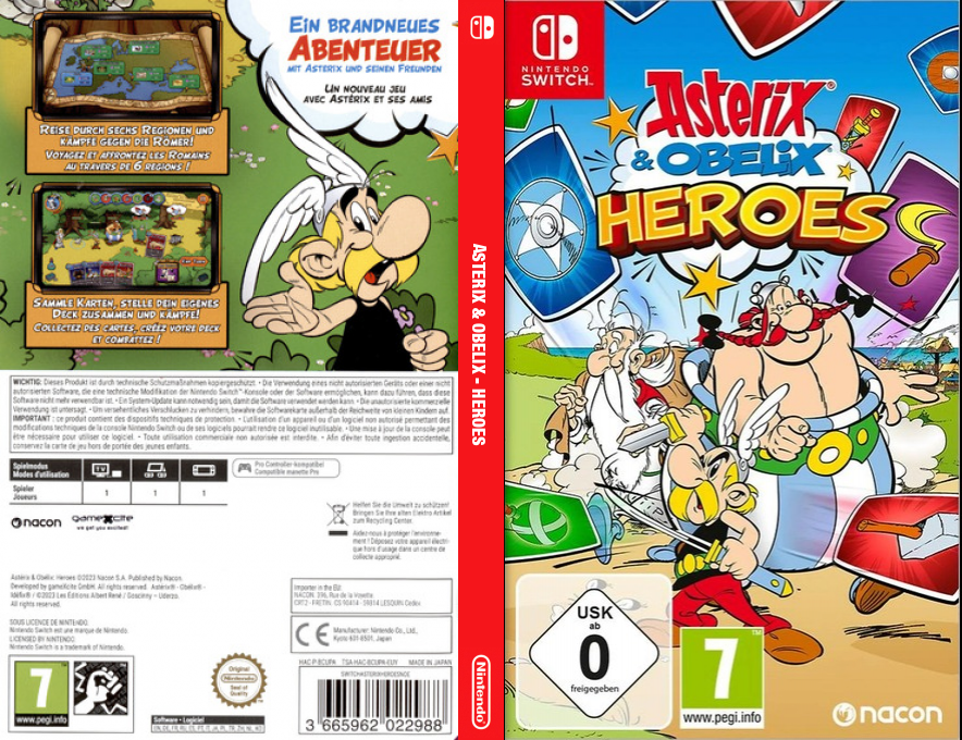 Asterix & Obelix - Heroes — box-texture (DE)