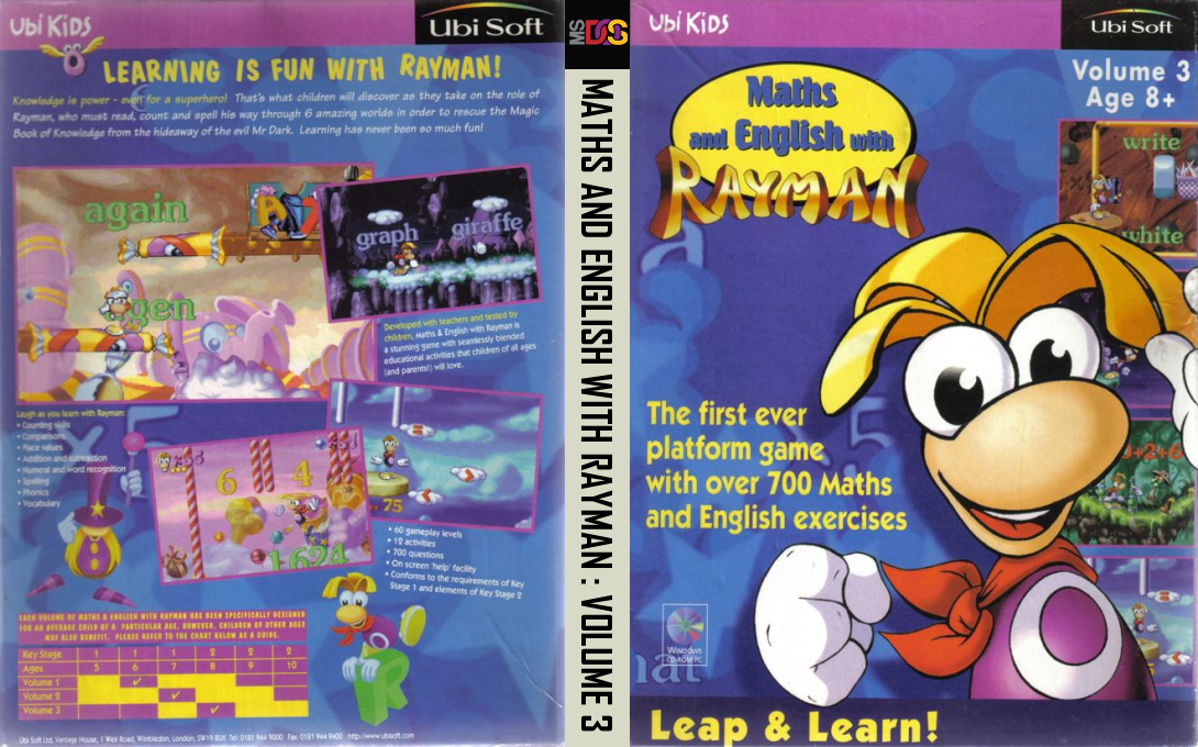 Maths and English with Rayman - Volume 3 — box-texture (EU)