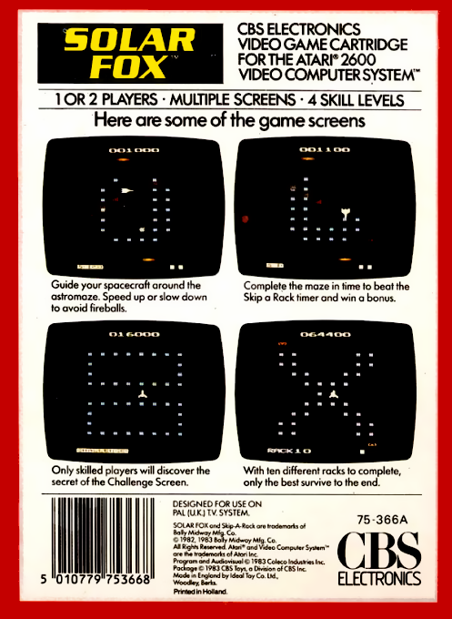 Solar Fox — box-2D-back (EU)