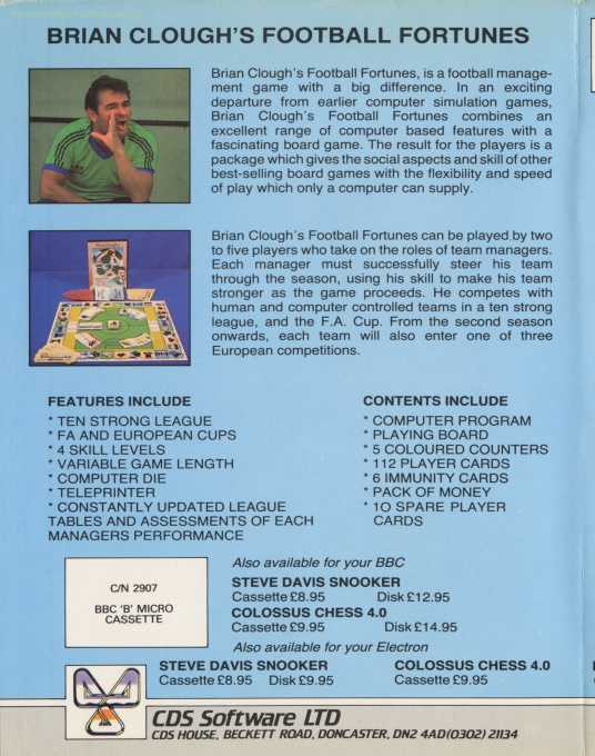 Brian Clough's Football Fortunes — box-2D-back (WOR)