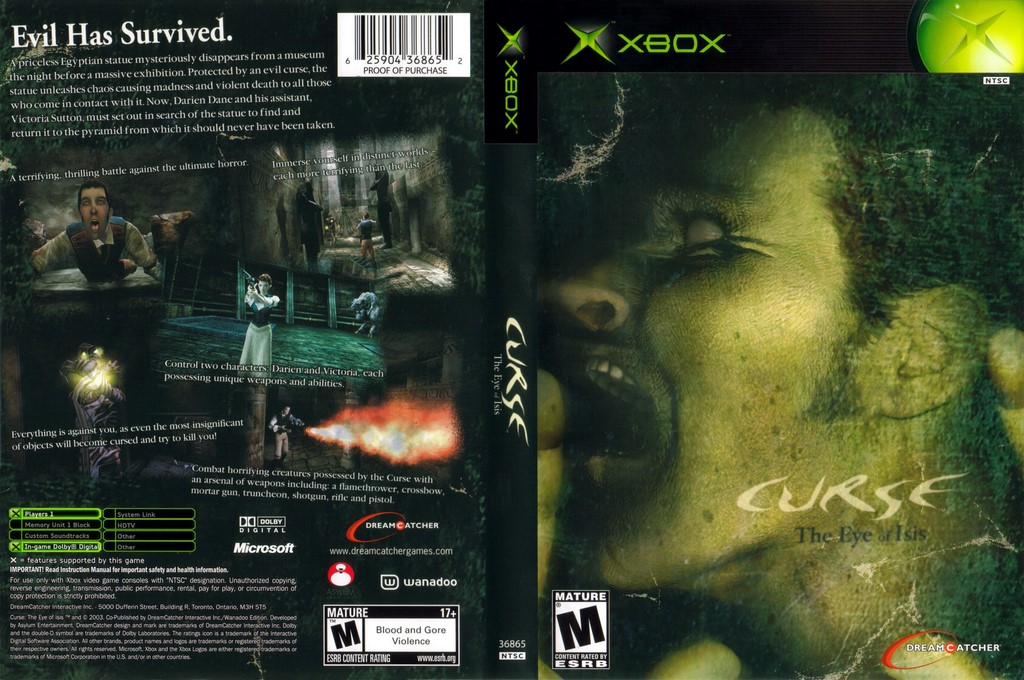 Curse - The Eye of Isis — box-texture (US)