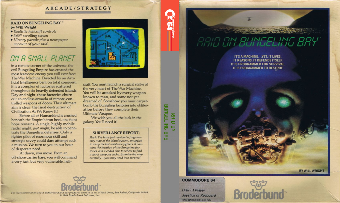 Raid on Bungeling Bay — box-texture (US)