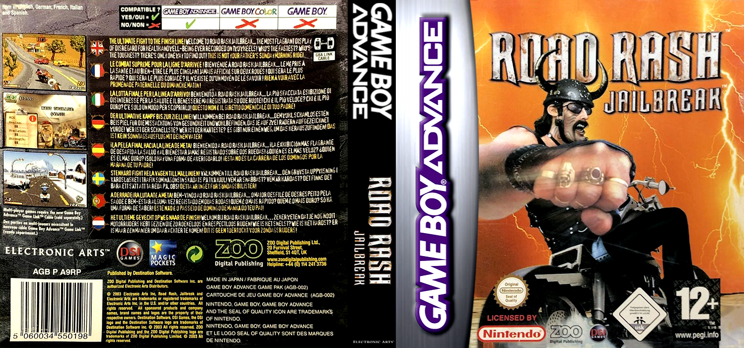 Road Rash - Jailbreak — box-texture (EU)