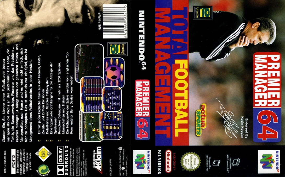 Premier Manager 64 — box-texture (DE)