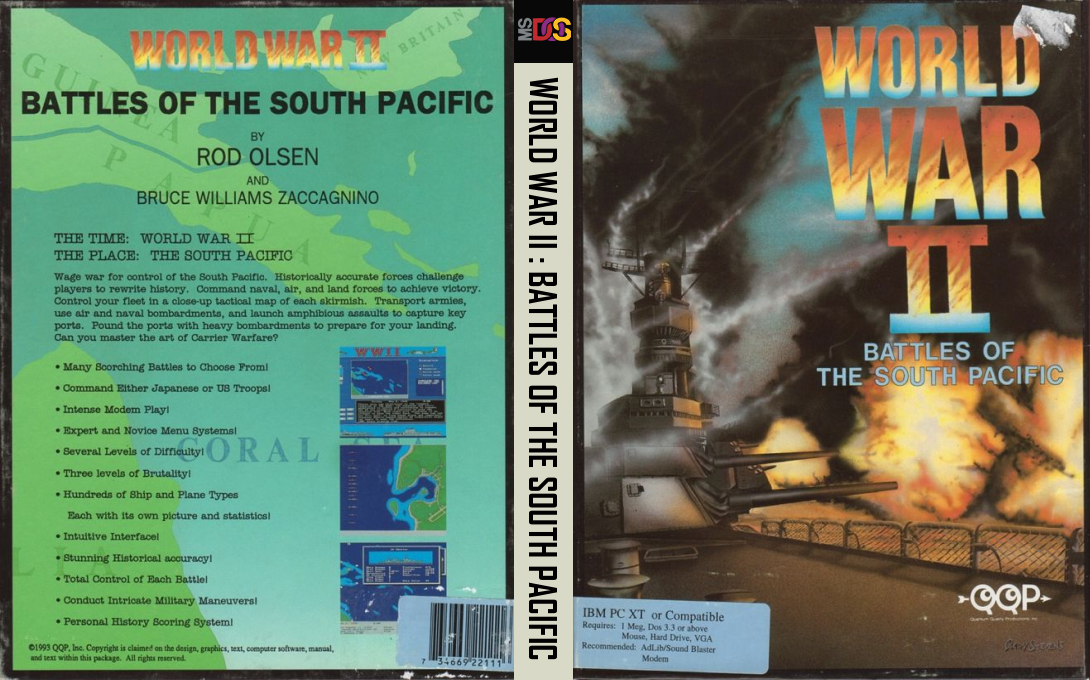 World War 2 - Battles of the South Pacific — box-texture (US)