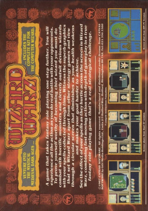 Wizard Warz — box-2D-back (EU)