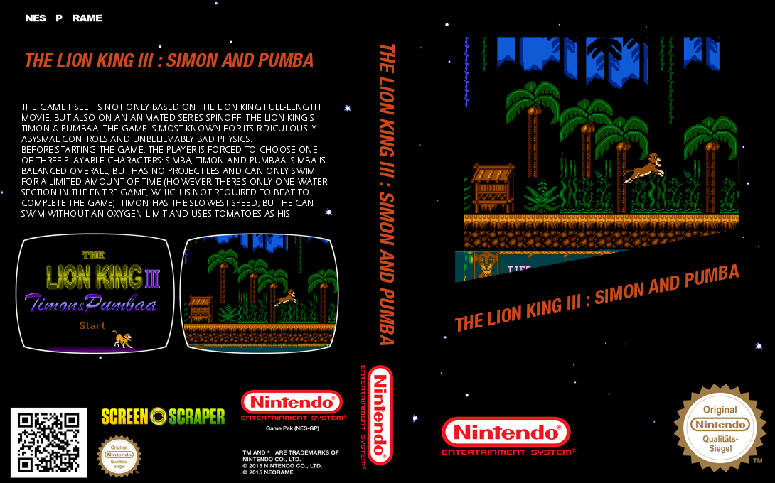 The Lion King III: Timon & Pumbaa — box-texture (SS)