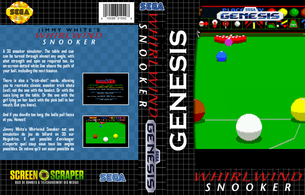 Jimmy White's Whirlwind Snooker — box-texture (SS)