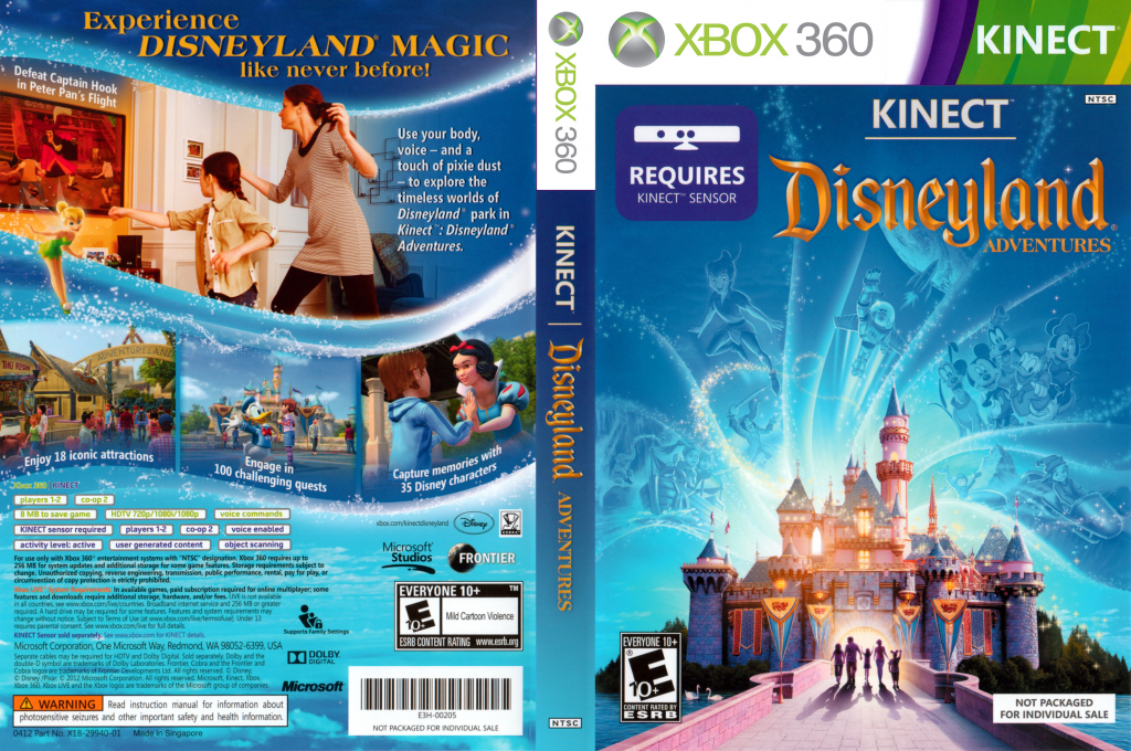 Kinect - Disneyland Adventures — box-texture (US)