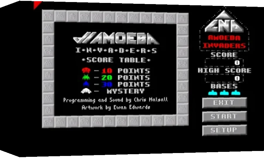Amoeba Invaders — box-3D (WOR)