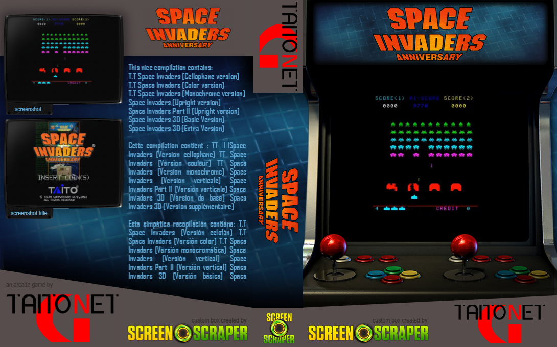 Space Invaders Anniversary — box-texture (SS)