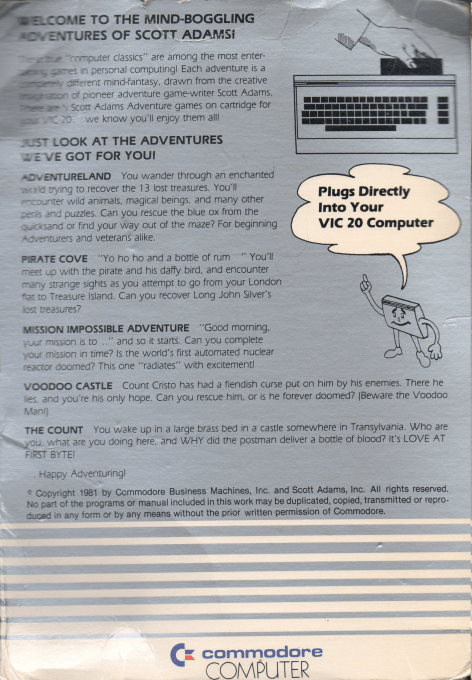 Pirate's Cove Adventure — box-2D-back (US)