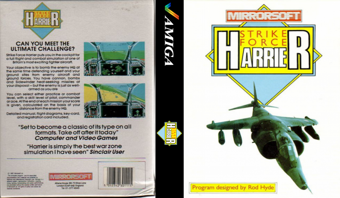 Harrier Combat Simulator — box-texture (EU)