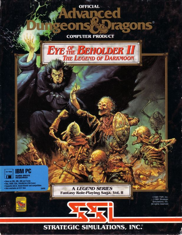 Eye Of The Beholder 2 - The Legend Of Darkmoon — box-2D (EU)