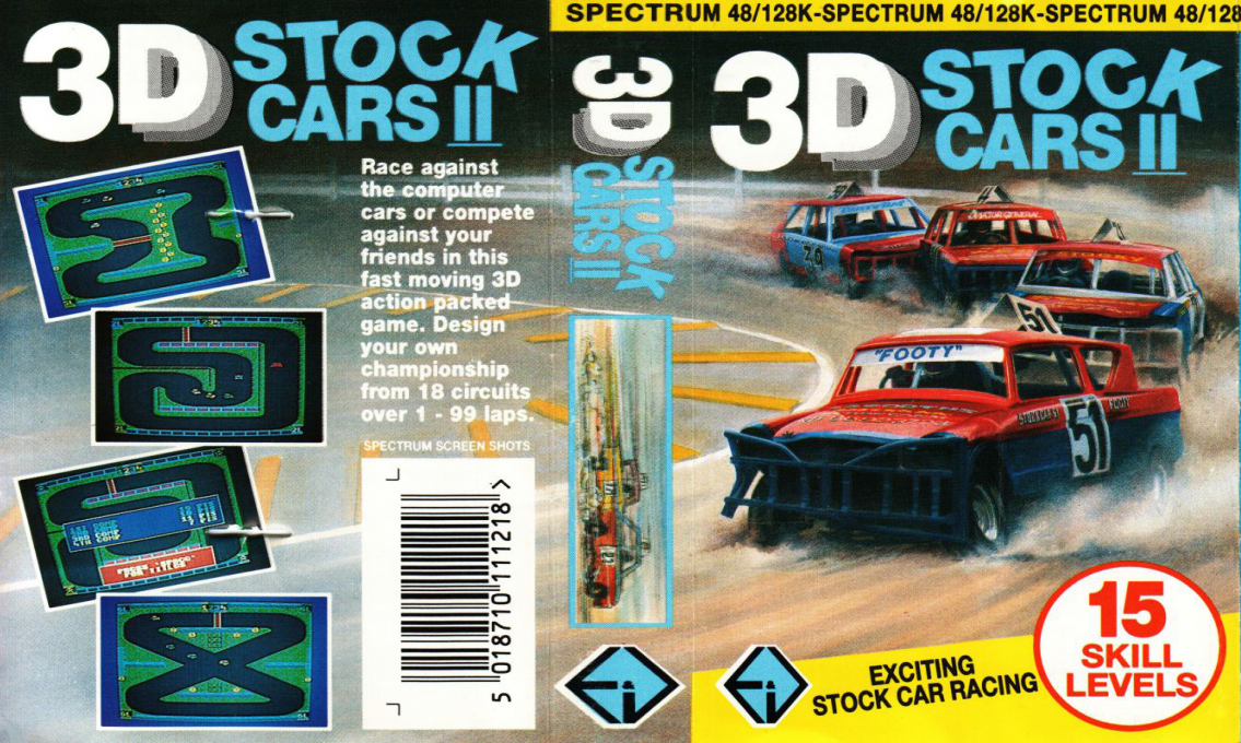 3D Stock Cars II — box-texture (EU)