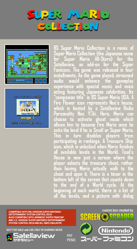 Bs Super Mario Collection — box-2D-back (SS)