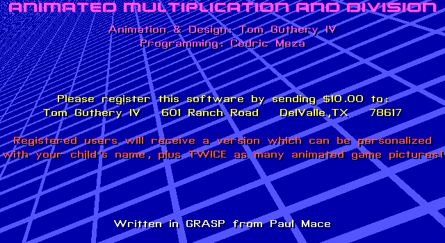 Animated Multiplication and Division box art