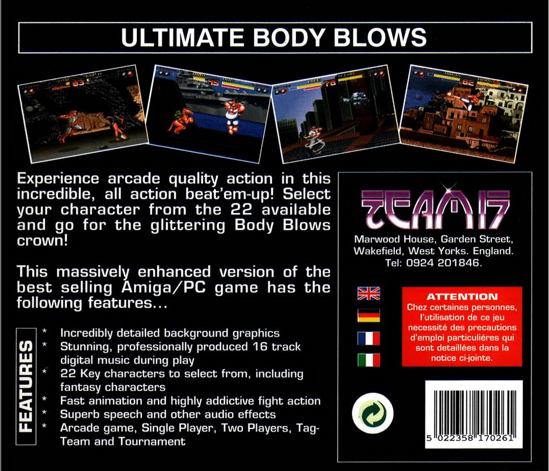 Ultimate Body Blows — box-2D-back (EU)