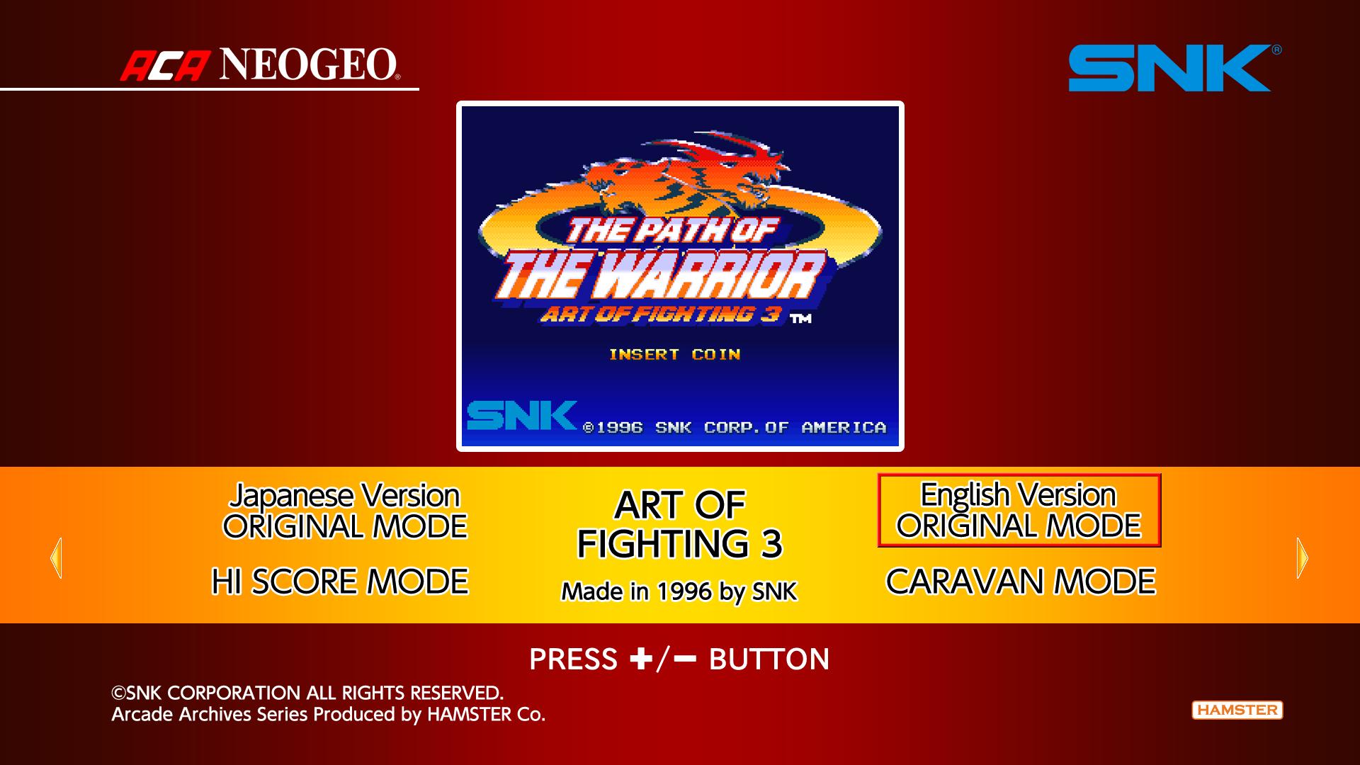 Aca Neogeo Art Of Fighting 3 — sstitle (WOR)