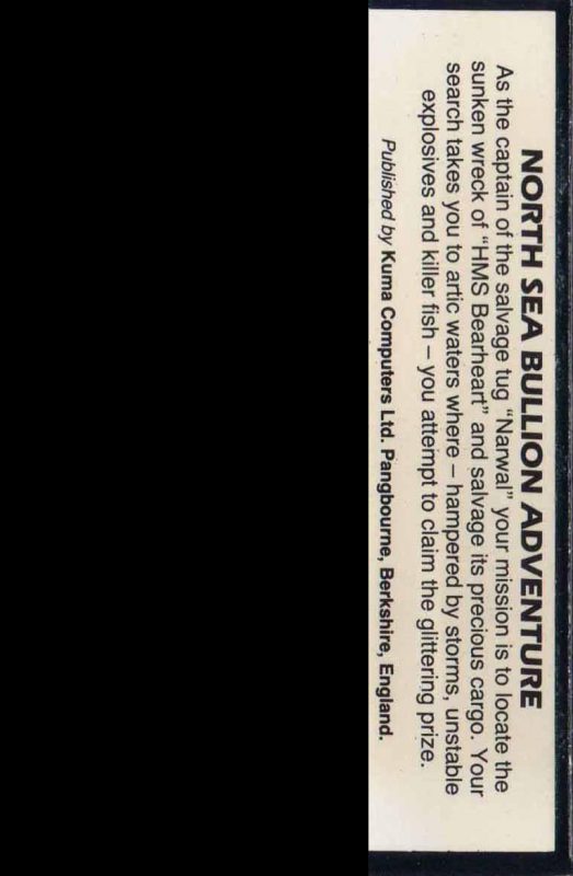North Sea Bullion Adventure — box-2D-back (EU)