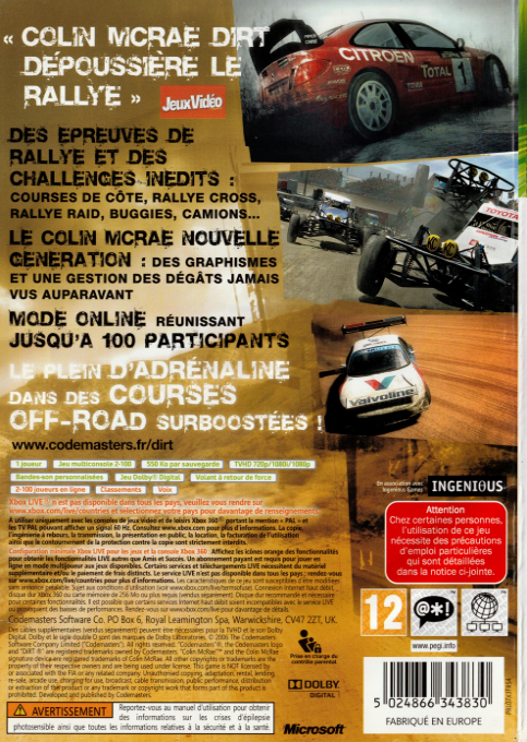 Dirt — box-2D-back (FR)