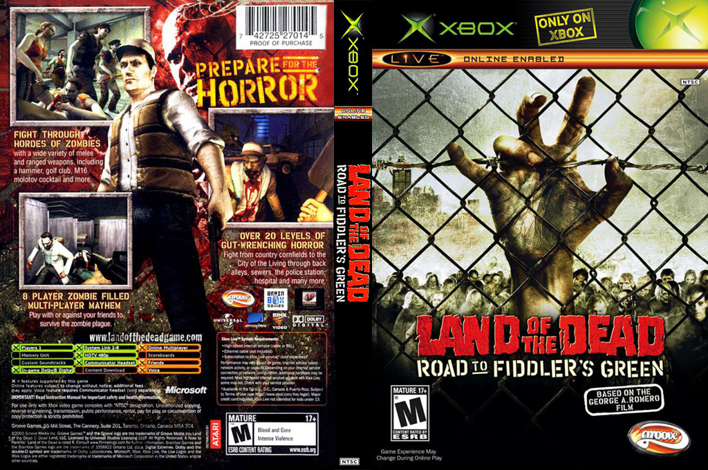 Land of the Dead - Road to Fiddler's Green — box-texture (US)