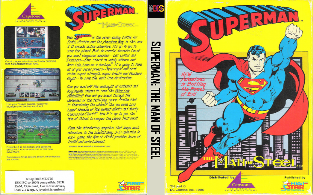 Superman - The Man Of Steel — box-texture (US)