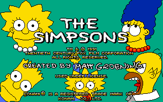 Simpsons Arcade Game, The — sstitle (US)