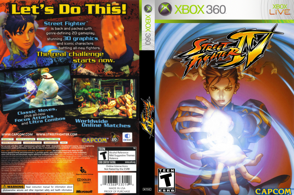 Street Fighter IV — box-texture (US)