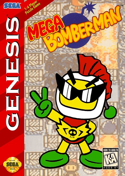 Mega Bomberman box art